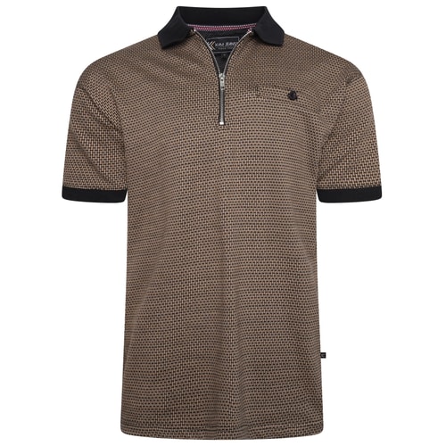 KAM Dobby Weaved Polo Shirt Goldust  